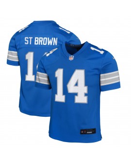 Amon-Ra St. Brown Detroit Lions Nike Jugend-Spieler Trikot – Blau