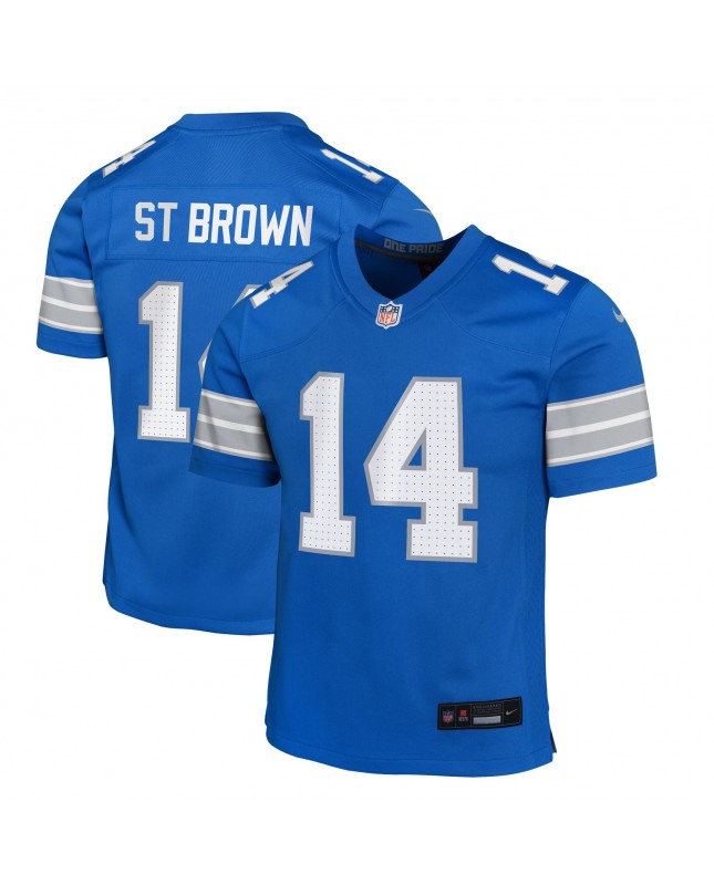 Amon-Ra St. Brown Detroit Lions Nike Jugend-Spieler Trikot – Blau