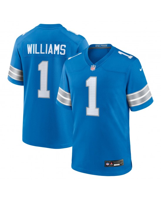 Jameson Williams Detroit Lions Nike Spiele-Trikot – Blau