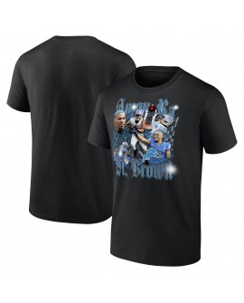 Amon-Ra St. Brown Detroit Lions Notorious Spieler Grafik-T-Shirt – Schwarz
