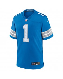 Jameson Williams Detroit Lions Nike Spiele-Trikot – Blau