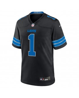 Jameson Williams Detroit Lions Nike AlternateSpiele-Trikot – Schwarz