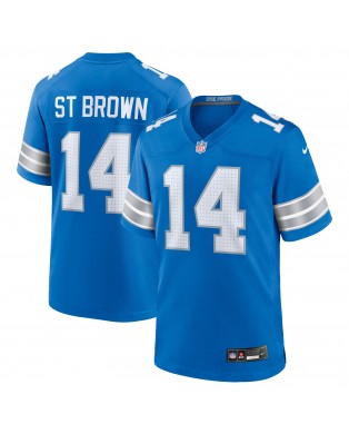 Amon-Ra St. Brown Detroit Lions Nike Spieler Trikot – Blau