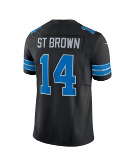 Amon-Ra St. Brown Detroit Lions Nike 2nd Alternate Vapor F.U.S.E. Limitiertes Trikot – Schwarz