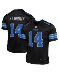 Amon-Ra St. Brown Detroit Lions Nike Jugend-Spieler Trikot – Schwarz