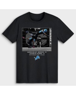 Amon-Ra St. Brown & Jahmyr Gibbs Detroit Lions NFL Flash Features Week 7 T-Shirt – Schwarz
