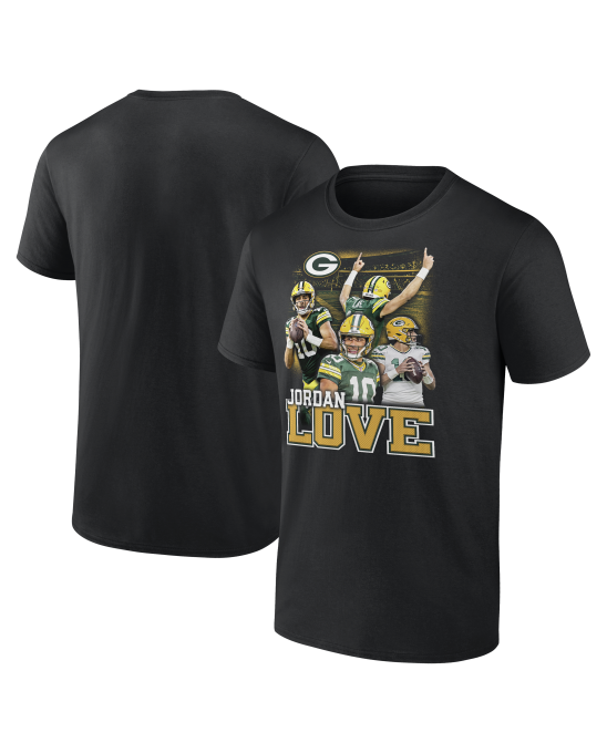 Jordan Love Green Bay Packers Notorious T-Shirt – Schwarz
