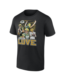 Jordan Love Green Bay Packers Notorious T-Shirt – Schwarz