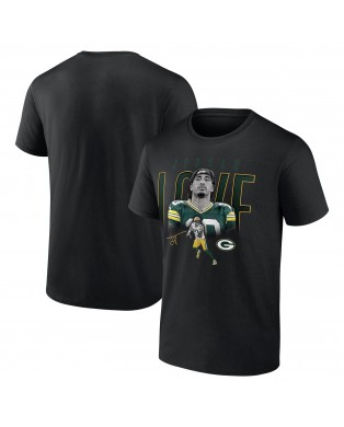 Jordan Love Green Bay Packers Humble Shadow Spieler T-Shirt – Schwarz
