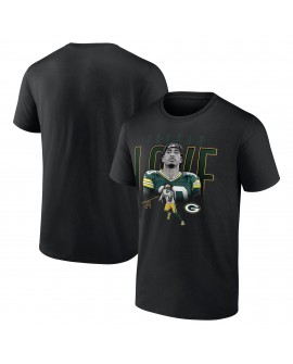 Jordan Love Green Bay Packers Humble Shadow Spieler T-Shirt – Schwarz