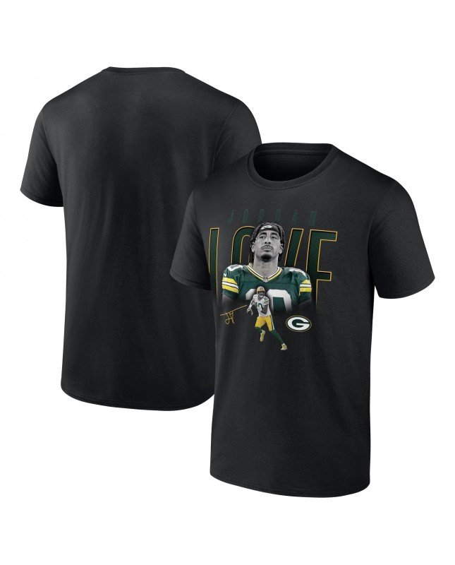 Jordan Love Green Bay Packers Humble Shadow Spieler T-Shirt – Schwarz