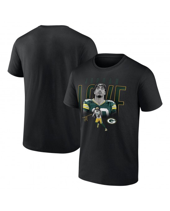 Jordan Love Green Bay Packers Humble Shadow Spieler T-Shirt – Schwarz