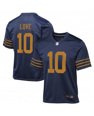 Jordan Love Green Bay Packers Nike The 1923 Classic Game-Trikot für Jugendliche – Marineblau