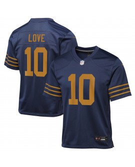 Jordan Love Green Bay Packers Nike The 1923 Classic Game-Trikot für Jugendliche – Marineblau