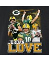 Jordan Love Green Bay Packers Notorious Spieler Grafik-T-Shirt – Schwarz