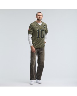 Jordan Love Green Bay Packers Nike 2025 Salute to Service Limited Trikot – Olivgrün