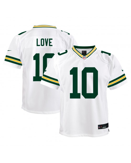 Jordan Love Green Bay Packers Nike Jugend-Spieler Trikot – Weiß