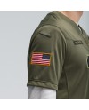 Jordan Love Green Bay Packers Nike 2025 Salute to Service Limited Trikot – Olivgrün