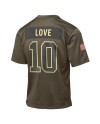 Jordan Love Green Bay Packers Nike Jugend 2025 Salute to Service Spieler Trikot – Olivgrün
