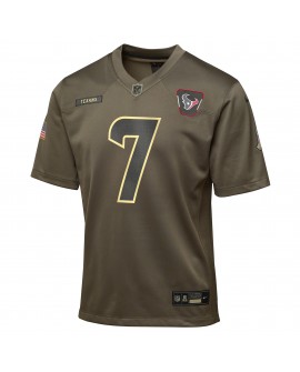 C.J. Stroud Houston Texans Nike Jugend 2025 Salute to Service Spieler Trikot – Olivgrün