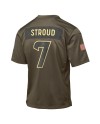 C.J. Stroud Houston Texans Nike Jugend 2025 Salute to Service Spieler Trikot – Olivgrün