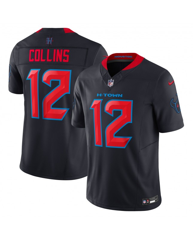 Nico Collins Houston Texans Nike Alternate 2 Vapor F.U.S.E. Limitiertes Trikot – Marineblau