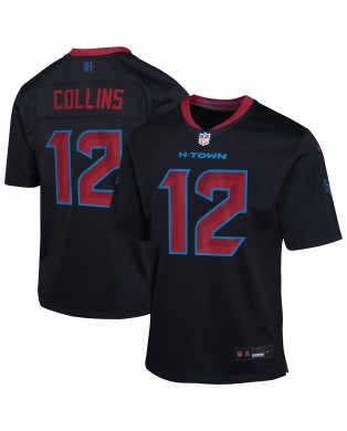 Nico Collins Houston Texans Nike Jugend-Ausweichtrikot – Marineblau