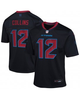 Nico Collins Houston Texans Nike Jugend-Ausweichtrikot – Marineblau