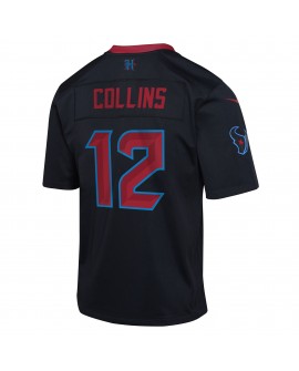 Nico Collins Houston Texans Nike Jugend-Ausweichtrikot – Marineblau
