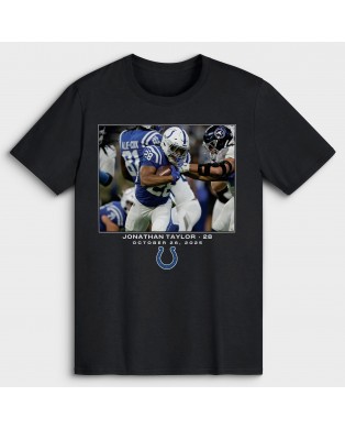 Jonathan Taylor Indianapolis Colts NFL Flash Features Week 8 T-Shirt – Schwarz