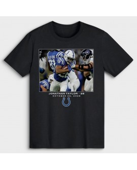 Jonathan Taylor Indianapolis Colts NFL Flash Features Week 8 T-Shirt – Schwarz