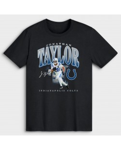 Jonathan Taylor Indianapolis Colts Spieler Hype T-Shirt – Schwarz