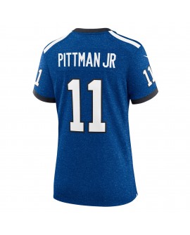 Michael Pittman Jr. Indianapolis Colts Nike Indiana Nights Alternate Game-Trikot für Damen – Königsblau