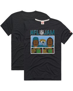Travis Hunter Jacksonville Jaguars Homage Unisex NFL Jam Tri-Blend T-Shirt – Schwarz