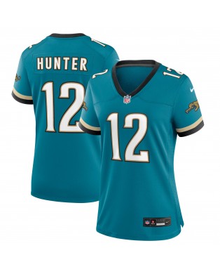 Travis Hunter Jacksonville Jaguars Nike Alternate 2 Prowler Throwback-Spieler Trikot für Damen – Blaugrün