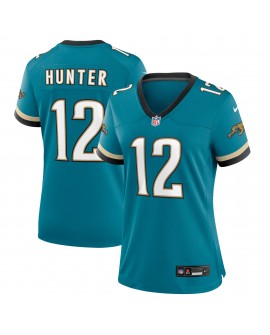 Travis Hunter Jacksonville Jaguars Nike Alternate 2 Prowler Throwback-Spieler Trikot für Damen – Blaugrün