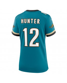 Travis Hunter Jacksonville Jaguars Nike Alternate 2 Prowler Throwback-Spieler Trikot für Damen – Blaugrün