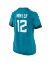 Travis Hunter Jacksonville Jaguars Nike Damen 2025 NFL Draft First Round Pick TeamSpiele-Trikot – Blaugrün