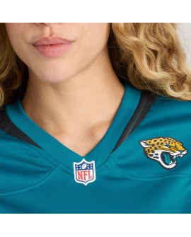 Travis Hunter Jacksonville Jaguars Nike Damen 2025 NFL Draft First Round Pick TeamSpiele-Trikot – Blaugrün