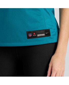 Travis Hunter Jacksonville Jaguars Nike Damen 2025 NFL Draft First Round Pick TeamSpiele-Trikot – Blaugrün