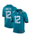 Travis Hunter Jacksonville Jaguars Nike 2025 NFL Draft First Round Pick Game-Trikot – Blaugrün