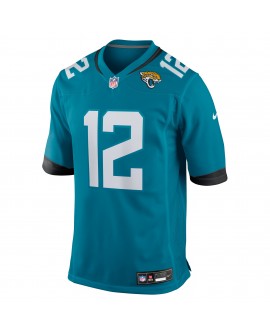 Travis Hunter Jacksonville Jaguars Nike 2025 NFL Draft First Round Pick Game-Trikot – Blaugrün