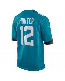 Travis Hunter Jacksonville Jaguars Nike 2025 NFL Draft First Round Pick Game-Trikot – Blaugrün