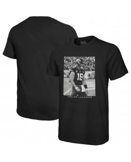 Trevor Lawrence Jacksonville Jaguars Majestic Threads Übergroßes Spielerbild-T-Shirt – Schwarz