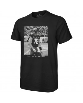 Trevor Lawrence Jacksonville Jaguars Majestic Threads Übergroßes Spielerbild-T-Shirt – Schwarz
