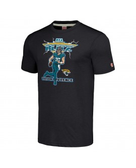 Trevor Lawrence Jacksonville Jaguars Homage Unisex NFL Blitz Spieler Tri-Blend T-Shirt – Anthrazit