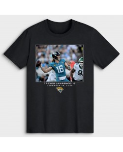 Trevor Lawrence Jacksonville Jaguars NFL Flash Features Week 15 T-Shirt – Schwarz