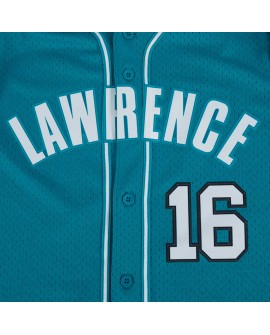 Trevor Lawrence Jacksonville Jaguars Pro Standard Mesh-Baseballtrikot mit Knöpfen – Blaugrün
