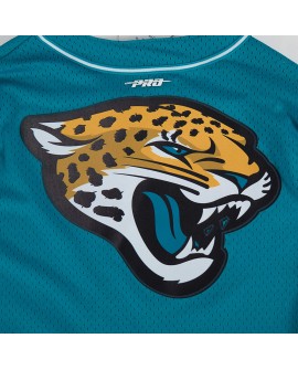 Trevor Lawrence Jacksonville Jaguars Pro Standard Mesh-Baseballtrikot mit Knöpfen – Blaugrün