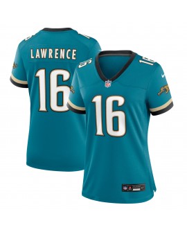 Trevor Lawrence Jacksonville Jaguars Nike Damen Prowler Throwback-Spieler Trikot – Blaugrün